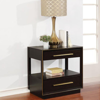 Smoked Peppercorn 2-Drawer Nightstand