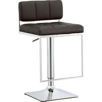 Black And Chrome Adjustable Bar Stool