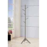 Grey 6-Hook Coat Rack