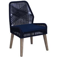 Dark Navy Back Side Chair (Set Of 2)