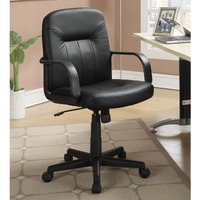 Black Office Chair With Casters