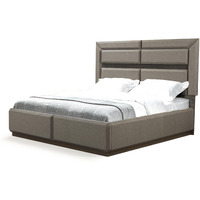 Modern Style Queen Bed Made With Wood In Brown