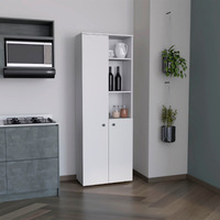 White 2-Door Kitchen Cabinet