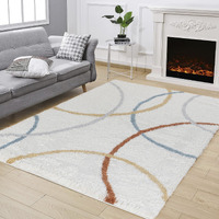 Loft Shag Gc_Czy1001 Ivory 5 Ft. 3 In. X 7 Ft. Shaggy Area Rug