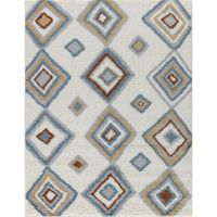 Loft Shag Gc_Czy1006 Ivory 7 Ft. 10 In. X 9 Ft. 10 In. Shaggy Area Rug