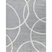 Loft Shag Gc_Czy1002 Grey 7 Ft. 10 In. X 9 Ft. 10 In. Shaggy Area Rug