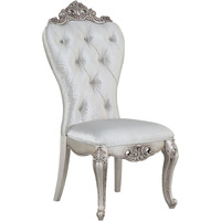 Cream And Golden Ivory Tufted Side Chairs (Set Of 2)