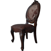 Brown And Cherry Oval Back Side Chairs (Set Of 2)