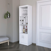 White Bar Cabinet With Wine Storage