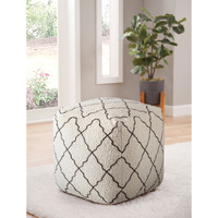 Lattice - Square Pouf - Beige