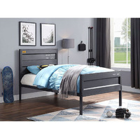 Gunmetal Twin Platform Bed