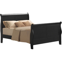 Black Queen Sleigh Bed