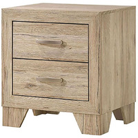 Natural 2-Drawer Nightstand