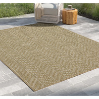 Earth Gc_Ntl1014 Jute/White 7 Ft. 10 In. X 10 Ft. 3 In. Indoor/Outdoor Area Rug