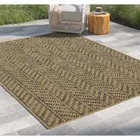 Earth Gc_Ntl1012 Jute/Black 7 Ft. 10 In. X 10 Ft. 3 In. Indoor/Outdoor Area Rug