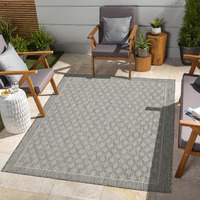 Sunshine Gc_Har2009 Silver 7 Ft. 10 In. X 10 Ft. 3 In. Indoor/Outdoor Area Rug