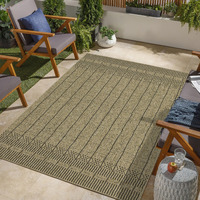 Earth Gc_Ntl1008 Jute/Black 7 Ft. 10 In. X 10 Ft. 3 In. Indoor/Outdoor Area Rug