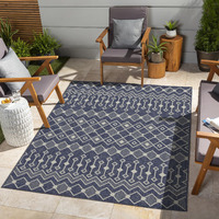 Sunshine Gc_Har2019 Blue 7 Ft. 10 In. X 10 Ft. 3 In. Indoor/Outdoor Area Rug