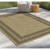 Earth Gc_Ntl1006 Jute/Black 7 Ft. 10 In. X 10 Ft. 3 In. Indoor/Outdoor Area Rug