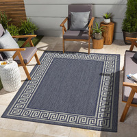 Sunshine Gc_Har2001 Blue 7 Ft. 10 In. X 10 Ft. 3 In. Indoor/Outdoor Area Rug