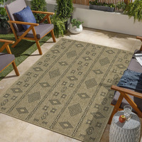 Earth Gc_Ntl1001 Jute/Black 7 Ft. 10 In. X 10 Ft. 3 In. Indoor/Outdoor Area Rug