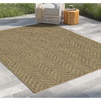 Earth Gc_Ntl1013 Jute/Mocha 7 Ft. 10 In. X 10 Ft. 3 In. Indoor/Outdoor Area Rug