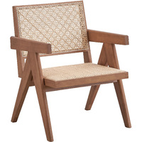 Beige And Natural Accent Chair