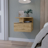 Macadamia 2-Tier Shelf Floating Nightstand