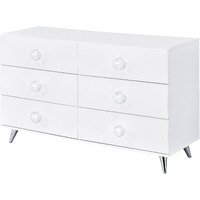 White 6-Drawer Dresser