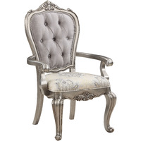 Beige And Antique Platinum Tufted Side Chair (Set Of 2)