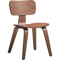 Walnut Side Chair With Tapered Leg (Set Of 2)