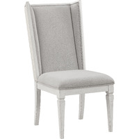 Light Grey And Weathered White Padded Side Chair (Set Of 2)