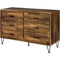 Walnut 6-Drawer Dresser