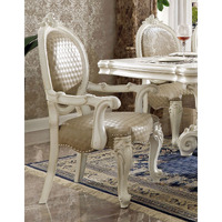 Taupe And Bone White Arm Chair With Nailhead Trim (Set Of 2)