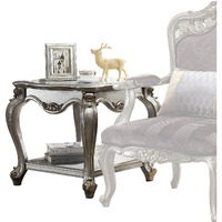 Antique Platinum 1-Shelf End Table