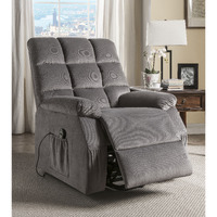 Grey Power Lift Recliner With Massage