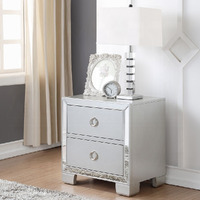 Platinum 2-Drawer Nightstand