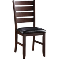 Black And Cherry Ladder Back Side Chairs (Set Of 2)