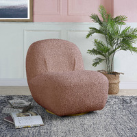 Pink Swivel Accent Chair