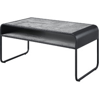 Concrete Grey And Black 1-Shelf Coffee Table