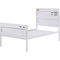 White Full Platform Bed