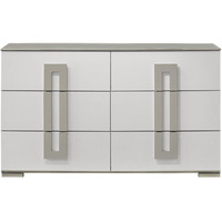 Olivia Contemporary Style 6- Drawer Dresser Made With Wood In White