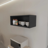 White Rock Wall Cabinet With Open Storage