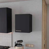 Black Hi Wall Cabinet With 1 Door