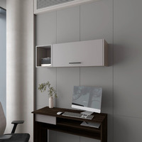 Smoke Wall Cabinet With Pneumatic Arms And Open Storage