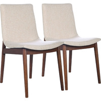 Ravel Beige Fabric Dining Chair Set Of 2