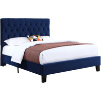 Wallace & Bay Luma Blue Full Upholstered Bed