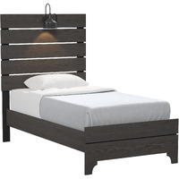 Wallace & Bay Junipe Brown Twin Bed With Lights