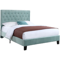 Wallace & Bay Luma Blue King Upholstered Bed