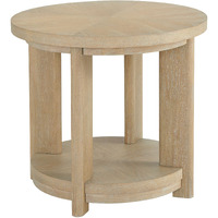 Wallace & Bay Clove Tan Round Accent Table